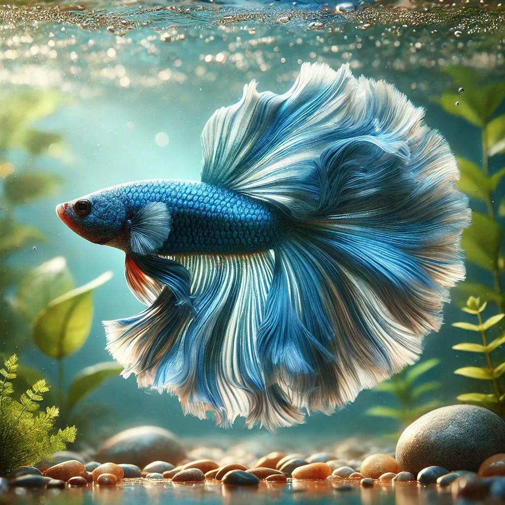 Голубая бетта «борец»
