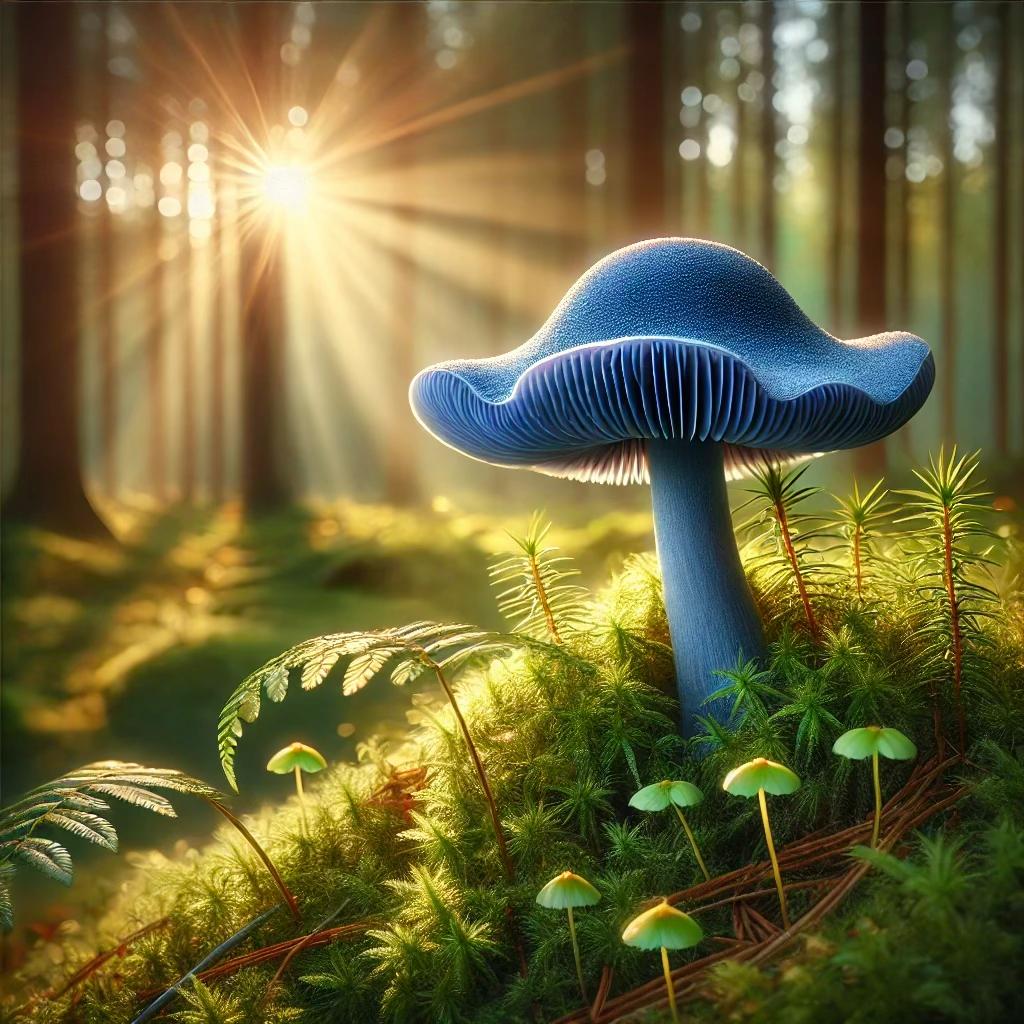 Голубой гриб-кораллин