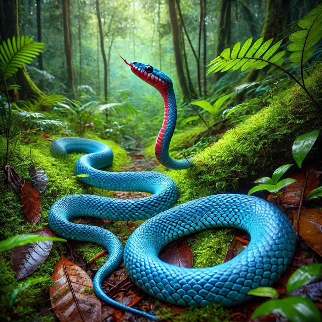 Малайский голубой коралловый змей