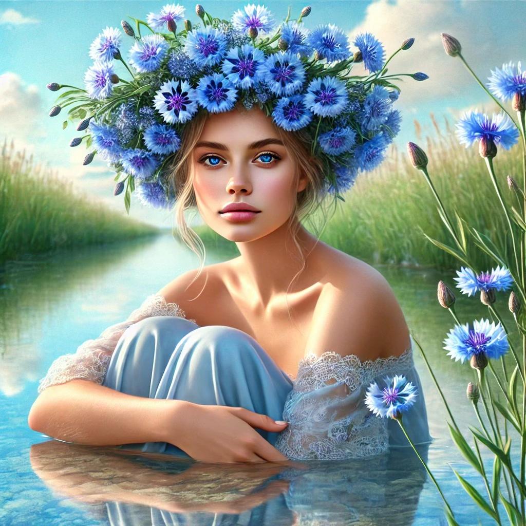 Васильковый венок