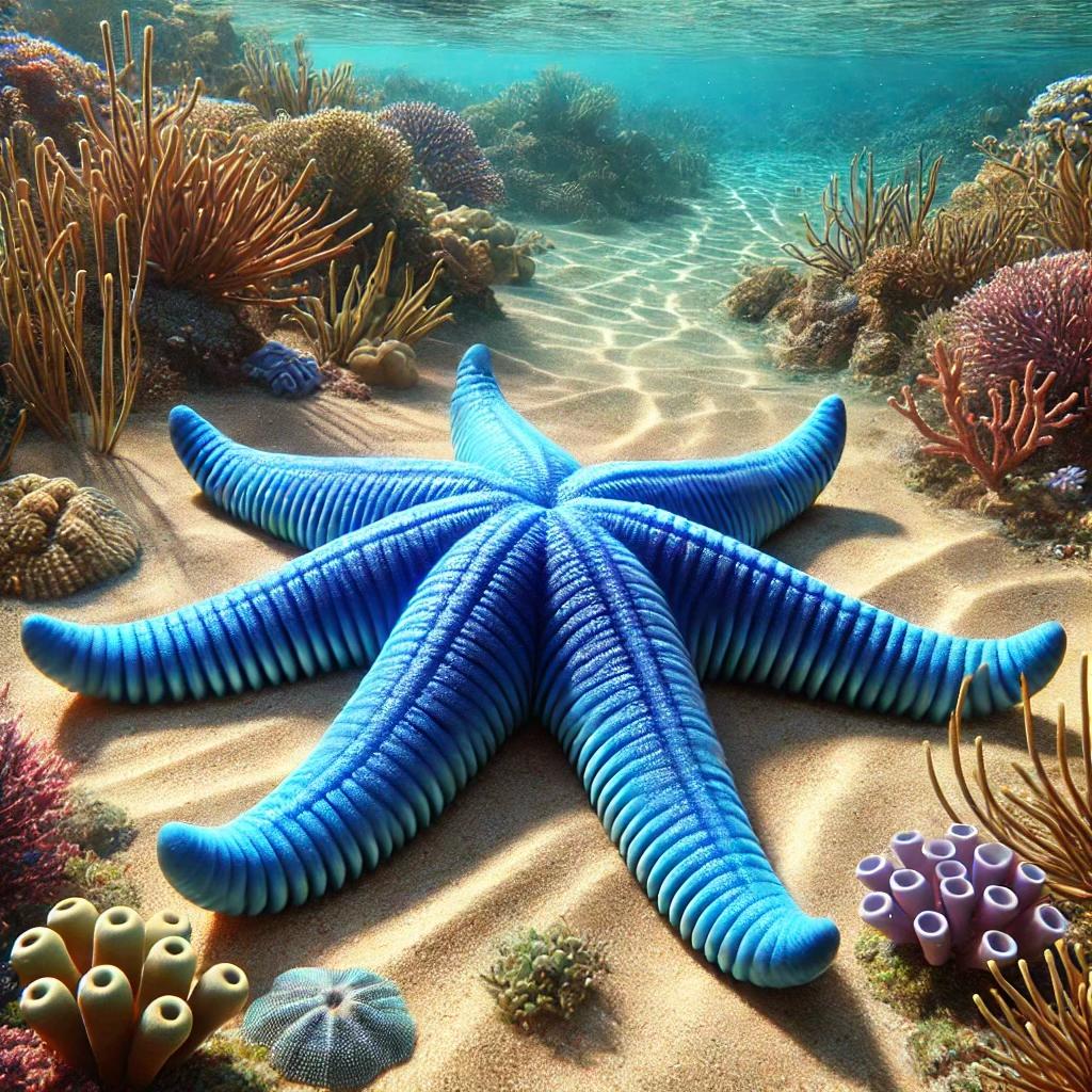 Голубая морская звезда