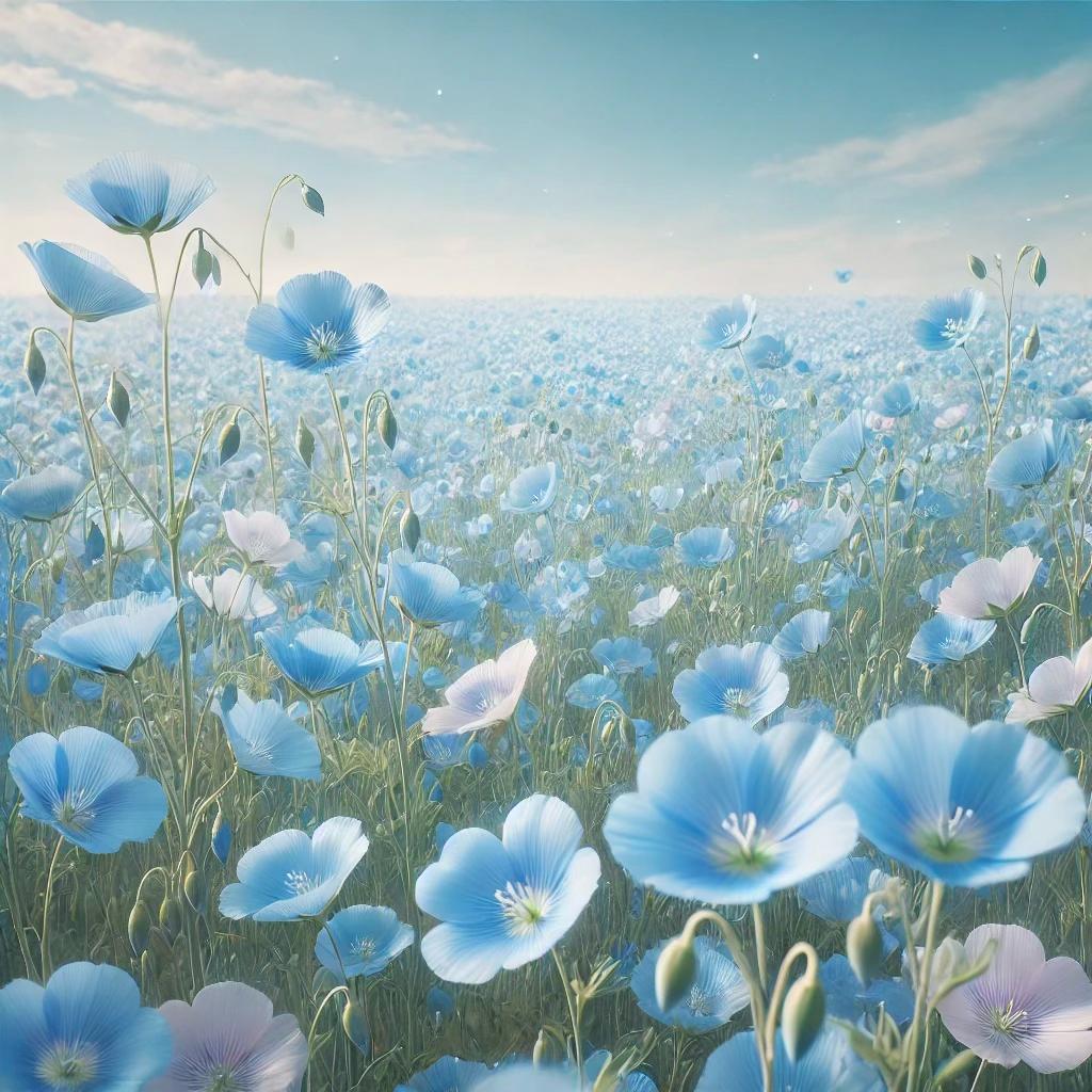 Голубой лён