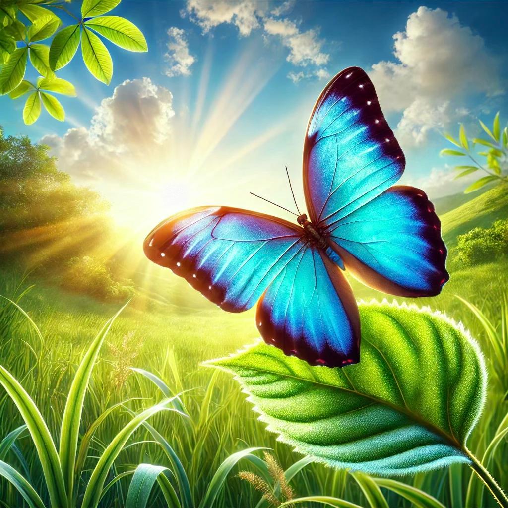 Голубая морфо