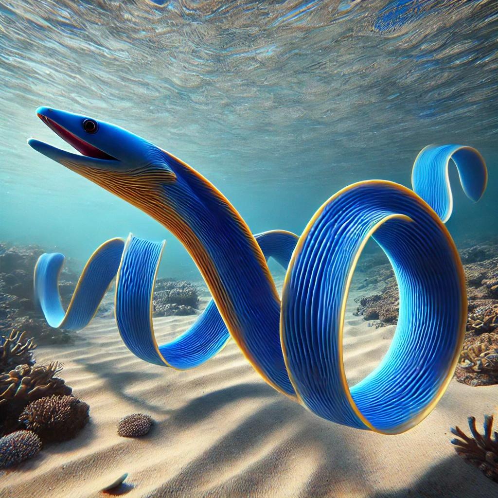 Голубая ленточная мурена